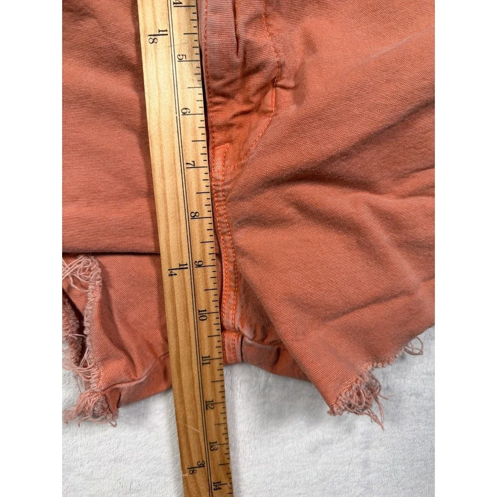 American Eagle Jean Shorts Womens Size 6 Orange Highest Rise '90s Boyfriend